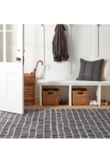 Dash & Albert Dash & Albert Machine Washable Roark Charcoal Rug 4x6