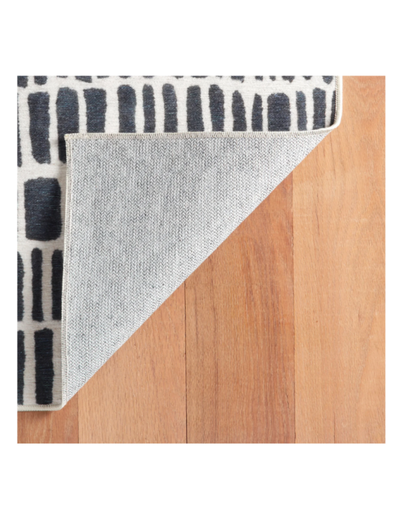 Dash & Albert Dash & Albert Machine Washable Roark Charcoal Rug 4x6