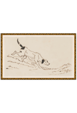 Celadon Art The Hound C. 1856 - 13"x8"