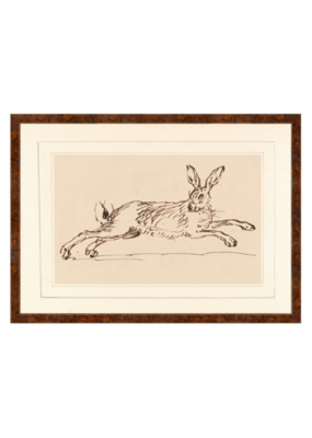 Celadon Art The Running Hare C. 1720 - 5.5"×11.5"