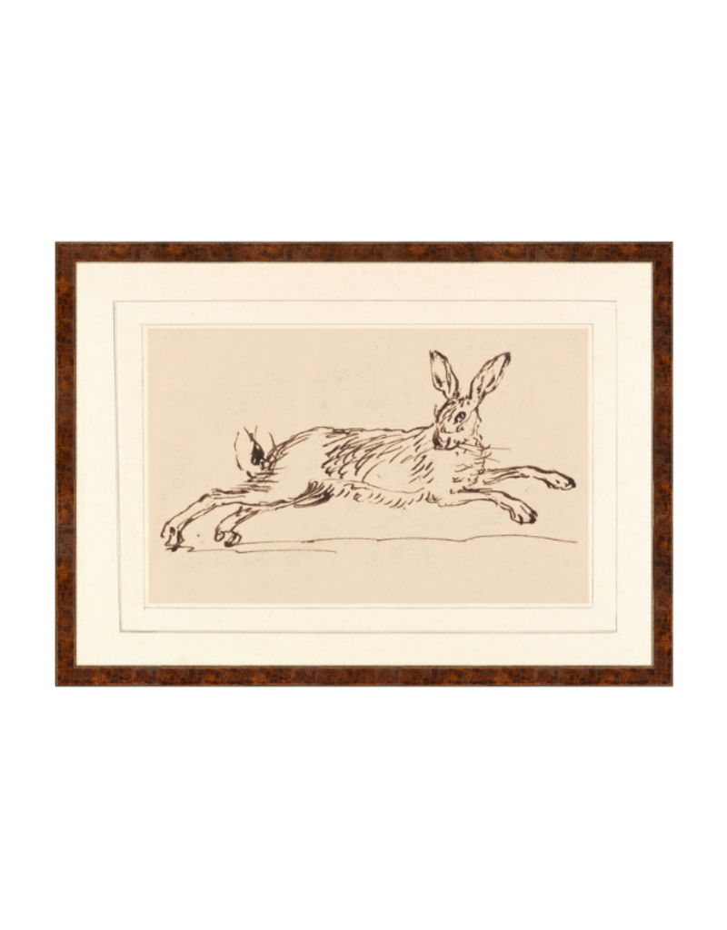 Celadon Art The Running Hare C. 1720 - 5.5"×11.5"