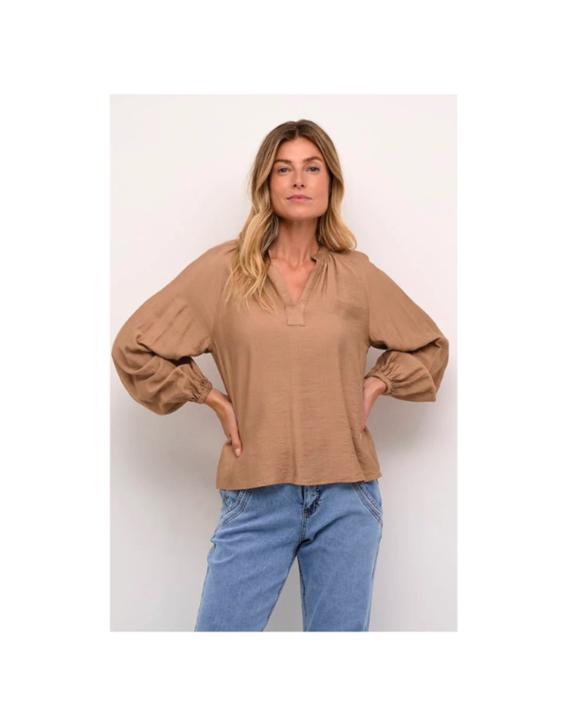 Cream Mila Blouse in Cinnamon Swirl by Cream