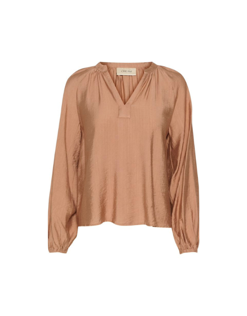 Cream Mila Blouse in Cinnamon Swirl by Cream