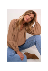 Cream Mila Blouse in Cinnamon Swirl by Cream
