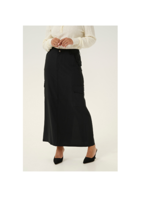 Cream Konca Skirt in Pitch Black by Cream