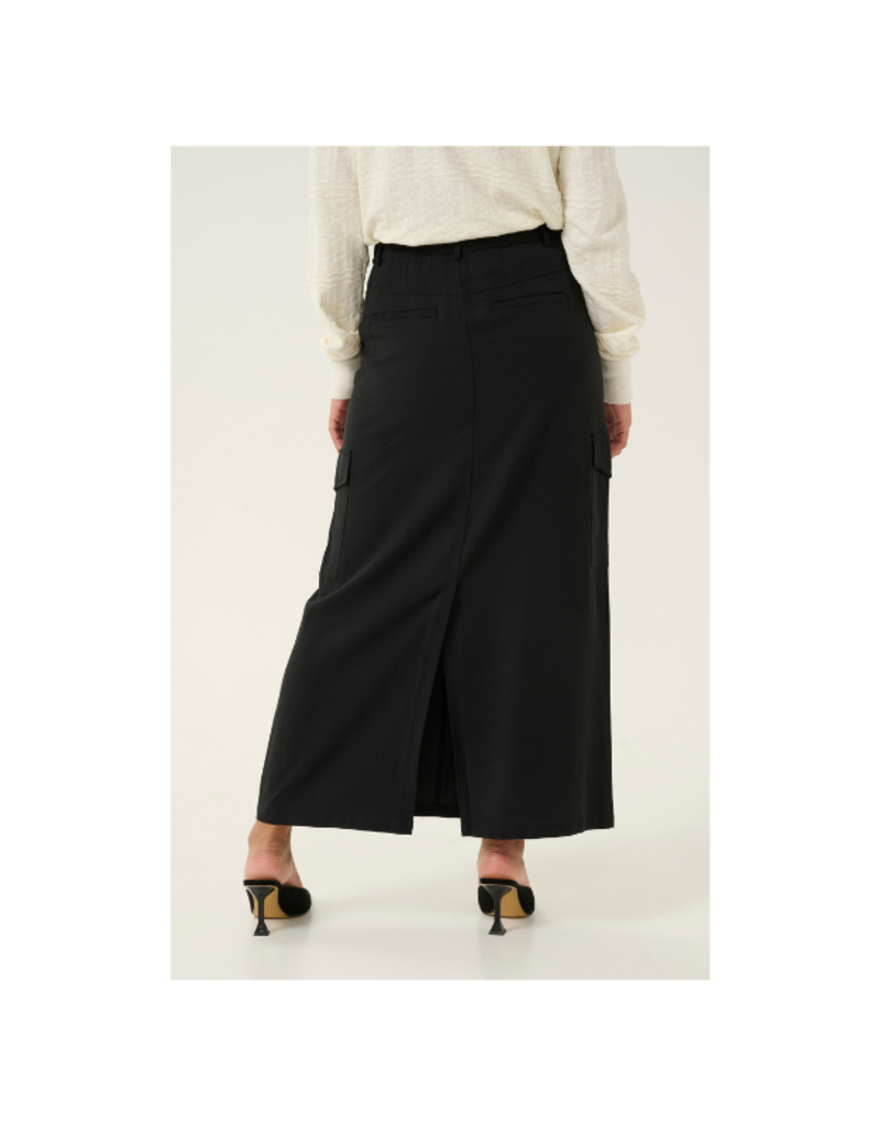 Cream Konca Skirt in Pitch Black by Cream