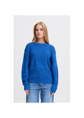 ICHI Agnete Longsleeve in Turkish Sea by ICHI