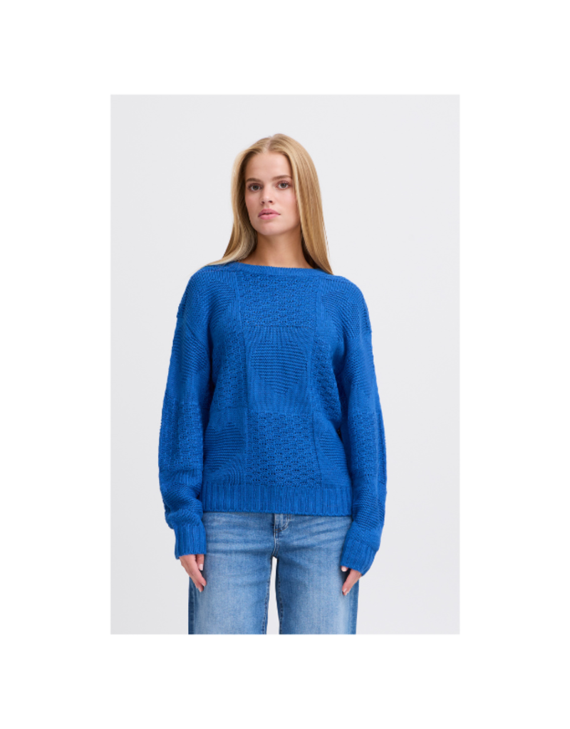 ICHI Agnete Longsleeve in Turkish Sea by ICHI