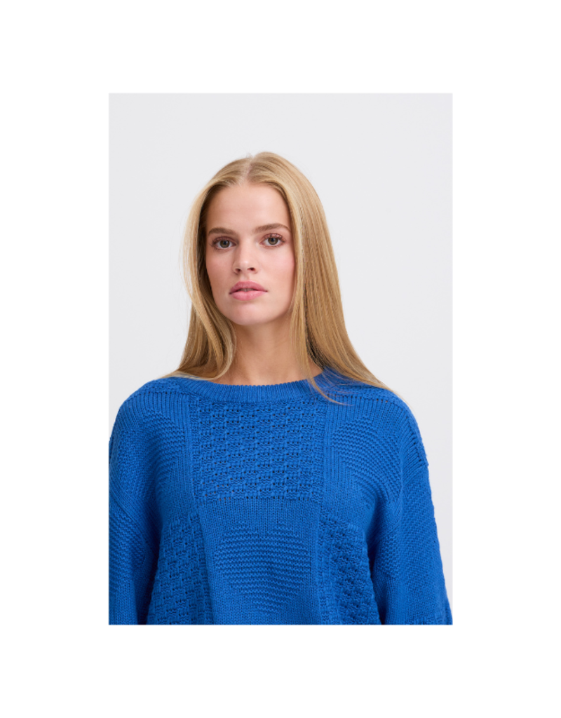 ICHI Agnete Longsleeve in Turkish Sea by ICHI
