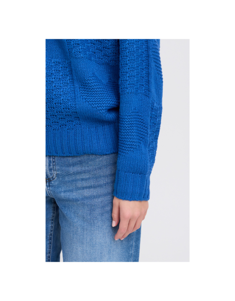 ICHI Agnete Longsleeve in Turkish Sea by ICHI