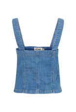 ICHI Bonnes Denim Top in Washed Blue by ICHI