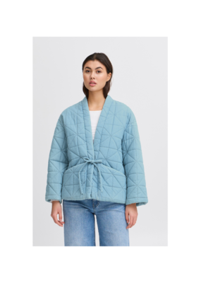 ICHI Hevira Jacket in Medium Blue by ICHI