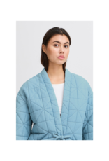 ICHI Hevira Jacket in Medium Blue by ICHI