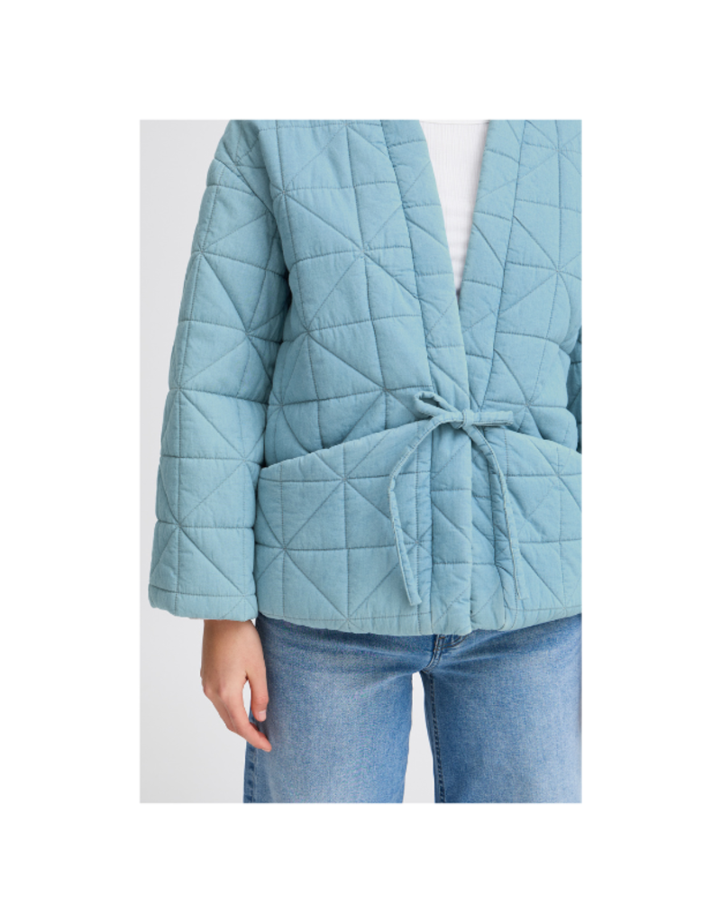 ICHI Hevira Jacket in Medium Blue by ICHI