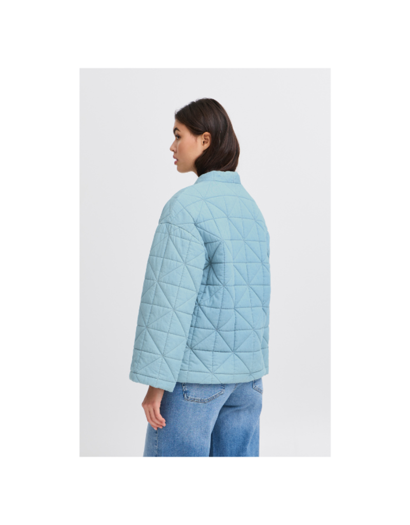ICHI Hevira Jacket in Medium Blue by ICHI