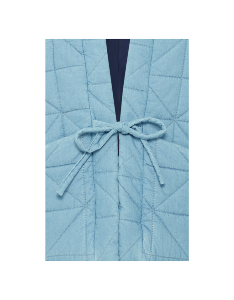 ICHI Hevira Jacket in Medium Blue by ICHI
