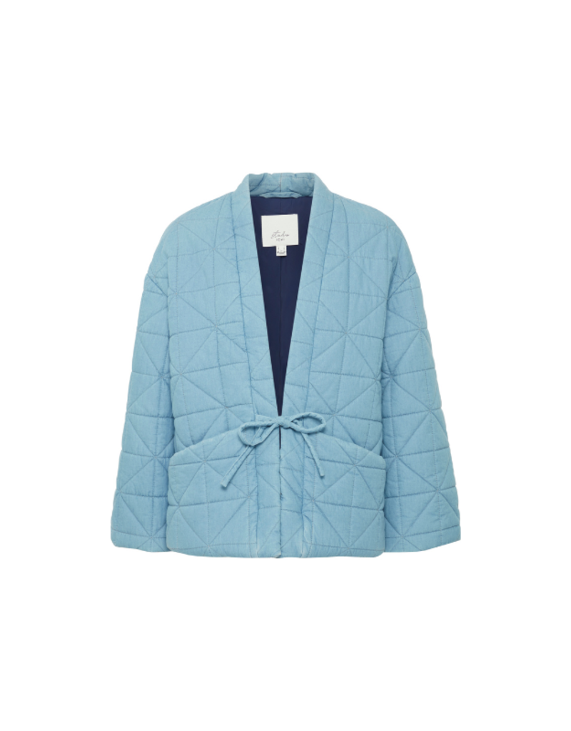 ICHI Hevira Jacket in Medium Blue by ICHI