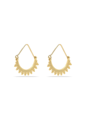 PILGRIM Kiku Earrings in Gold by Pilgrim