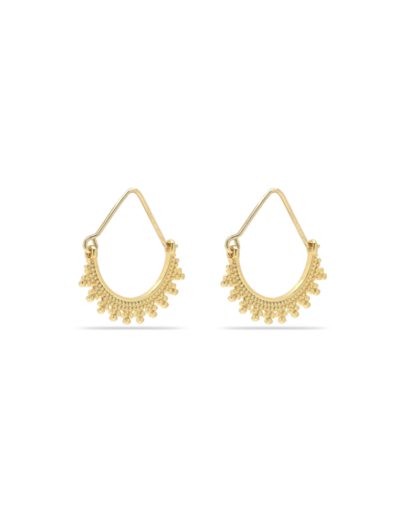 PILGRIM Kiku Earrings in Gold by Pilgrim