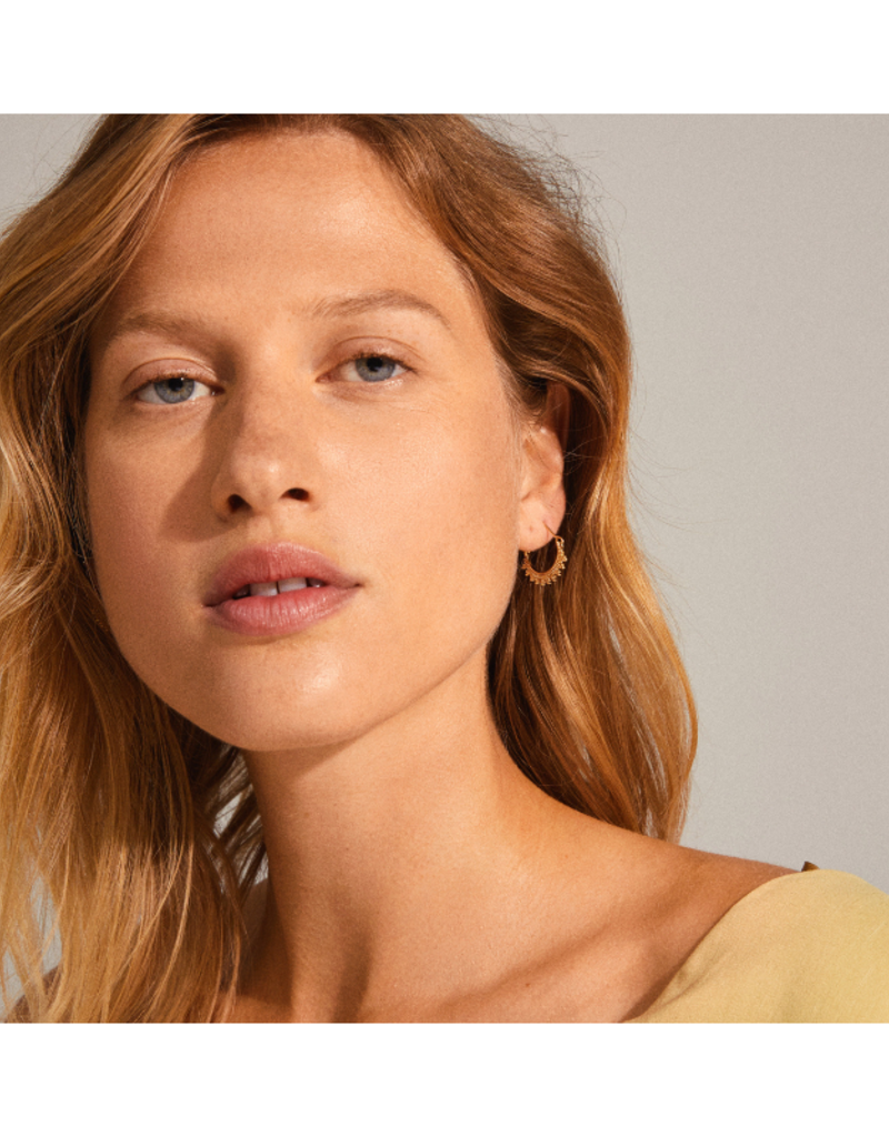 PILGRIM Kiku Earrings in Gold by Pilgrim