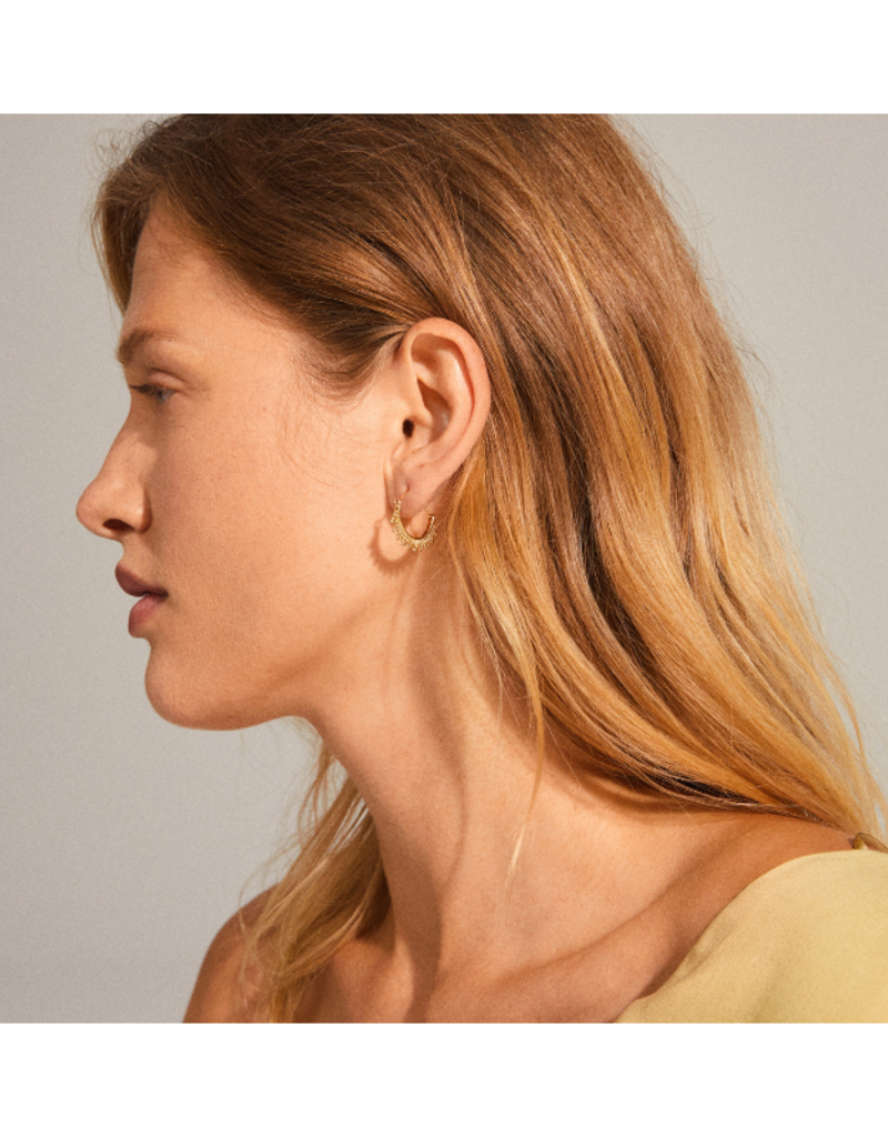 PILGRIM Kiku Earrings in Gold by Pilgrim