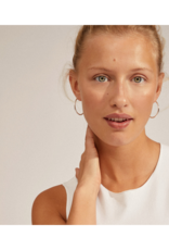 PILGRIM Eanna Maxi Hoop Earrings in Silver by Pilgrim