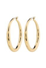 PILGRIM Jorun Large Hoop Earrings in Gold by Pilgrim