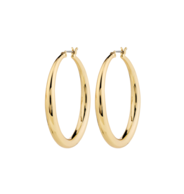 PILGRIM Jorun Large Hoop Earrings in Gold by Pilgrim