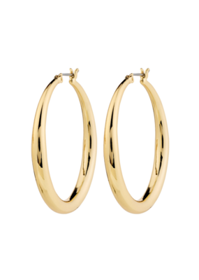 PILGRIM Jorun Large Hoop Earrings in Gold by Pilgrim