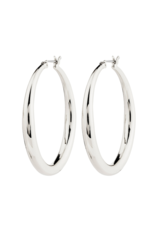 PILGRIM Jorun Large Hoop Earrings in Silver by Pilgrim