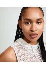 PILGRIM Jorun Large Hoop Earrings in Silver by Pilgrim
