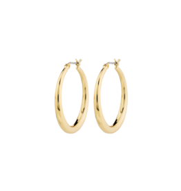PILGRIM Jorun Small Hoop Earrings in Gold by Pilgrim