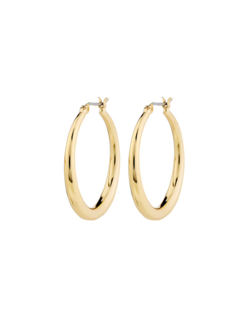 PILGRIM Jorun Small Hoop Earrings in Gold by Pilgrim