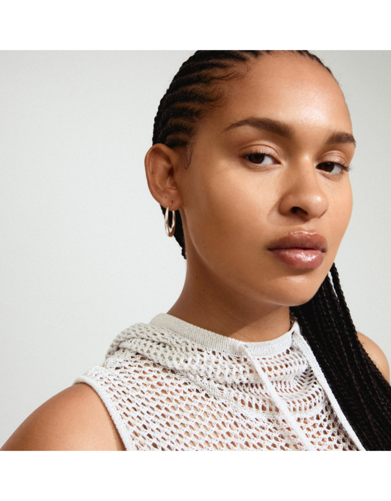 PILGRIM Jorun Small Hoop Earrings in Silver by Pilgrim