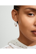 PILGRIM Jorun Small Hoop Earrings in Silver by Pilgrim