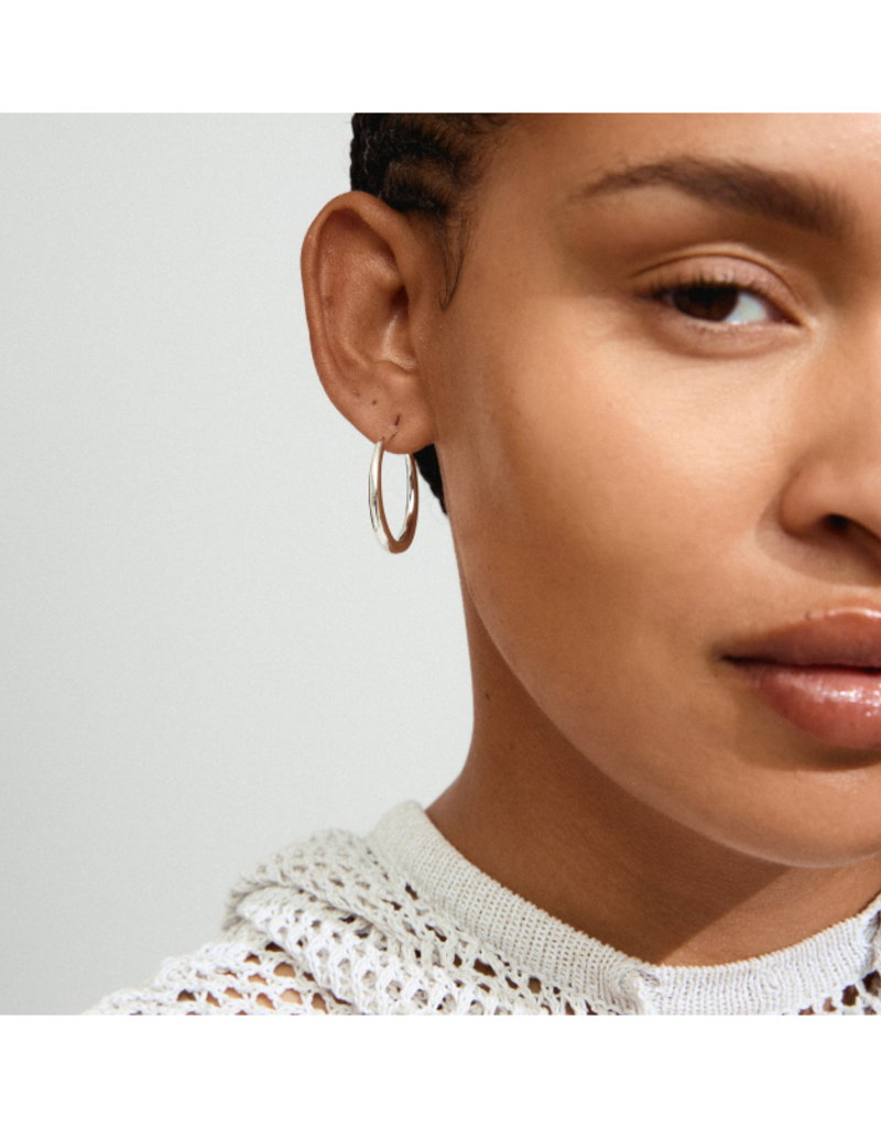 PILGRIM Jorun Small Hoop Earrings in Silver by Pilgrim