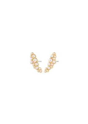PILGRIM Jova Pearl Earrings in Gold by Pilgrim