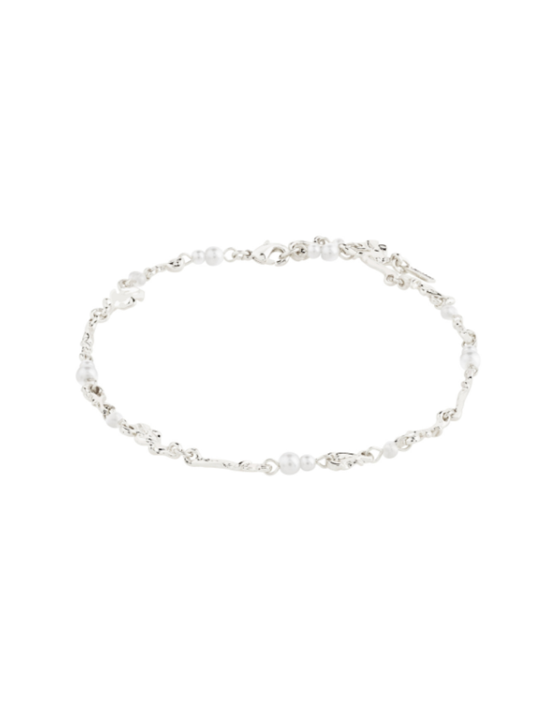 PILGRIM Sloan Ankle Chain in Silver by Pilgrim