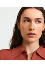 PILGRIM Cassian Bow Earrings in Gold by Pilgrim