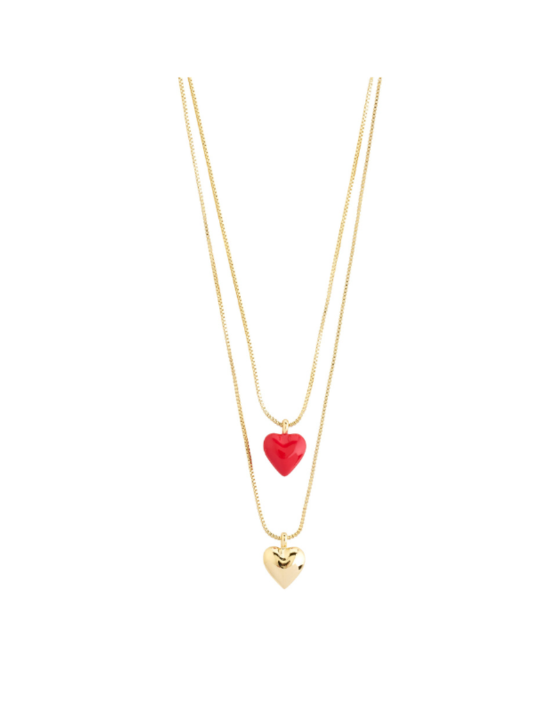 PILGRIM Maeve 2-in-a-set Necklace in Gold by Pilgrim