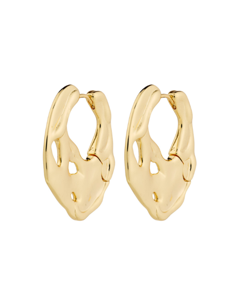 PILGRIM Dawn Hoop Earrings in Gold by Pilgrim