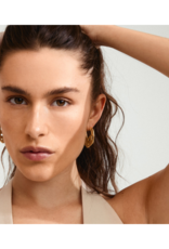 PILGRIM Dawn Hoop Earrings in Gold by Pilgrim