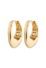PILGRIM Dune Chunky Hoop Earrings in Gold by Pilgrim