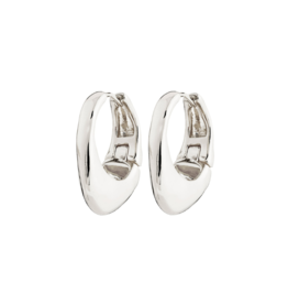 PILGRIM Dune Chunky Hoop Earrings in Silver by Pilgrim