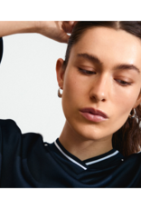 PILGRIM Dune Chunky Hoop Earrings in Silver by Pilgrim