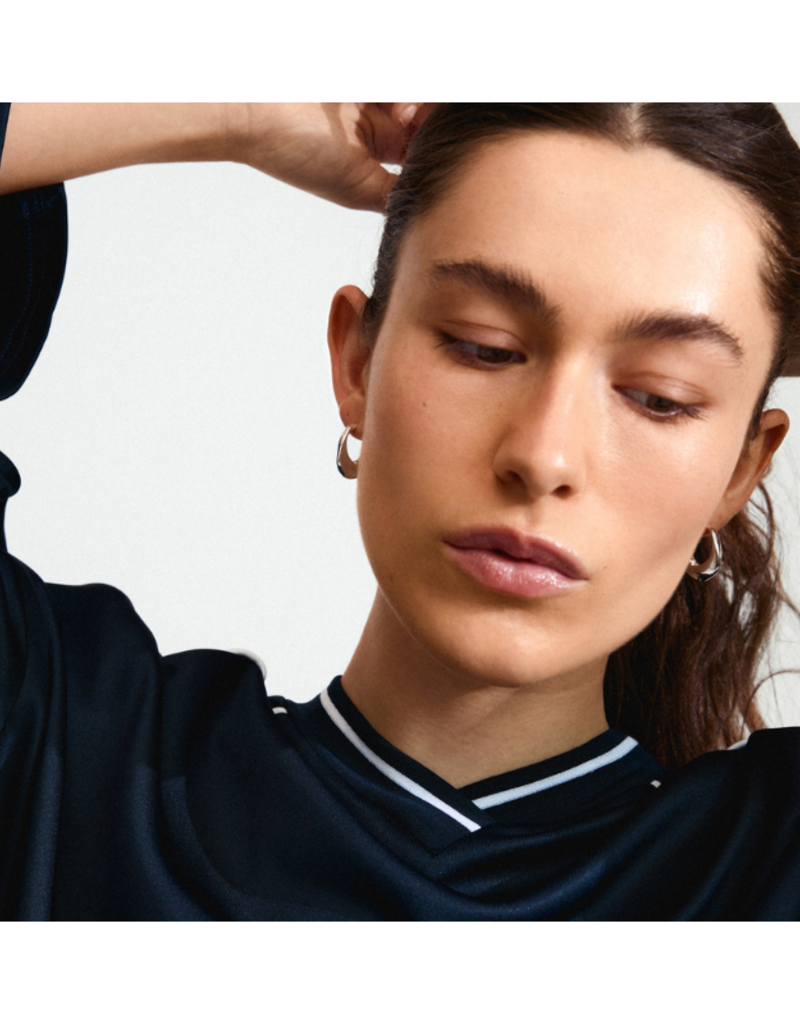 PILGRIM Dune Chunky Hoop Earrings in Silver by Pilgrim