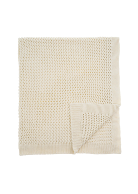 Indaba Trading Chunky Knit Throw in Ivory