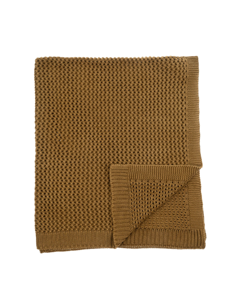 Indaba Trading Chunky Knit Throw in Olive