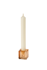 Indaba Trading Amber Luca Glass Candle Holder Small