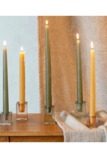 Indaba Trading Amber Luca Glass Candle Holder Small